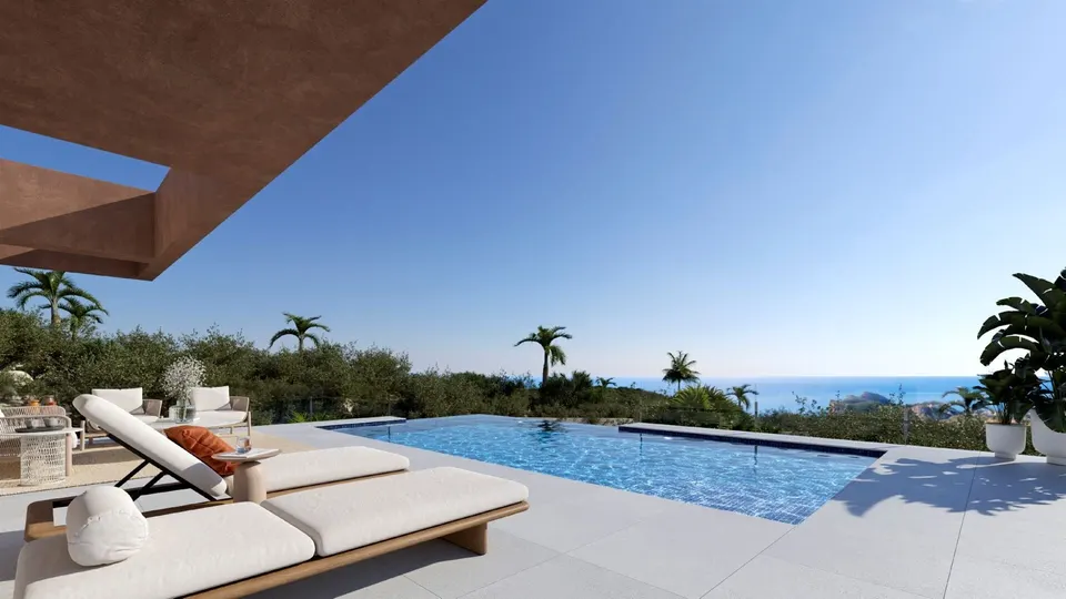 Infinity-Pool mit Blick auf das Mittelmeer